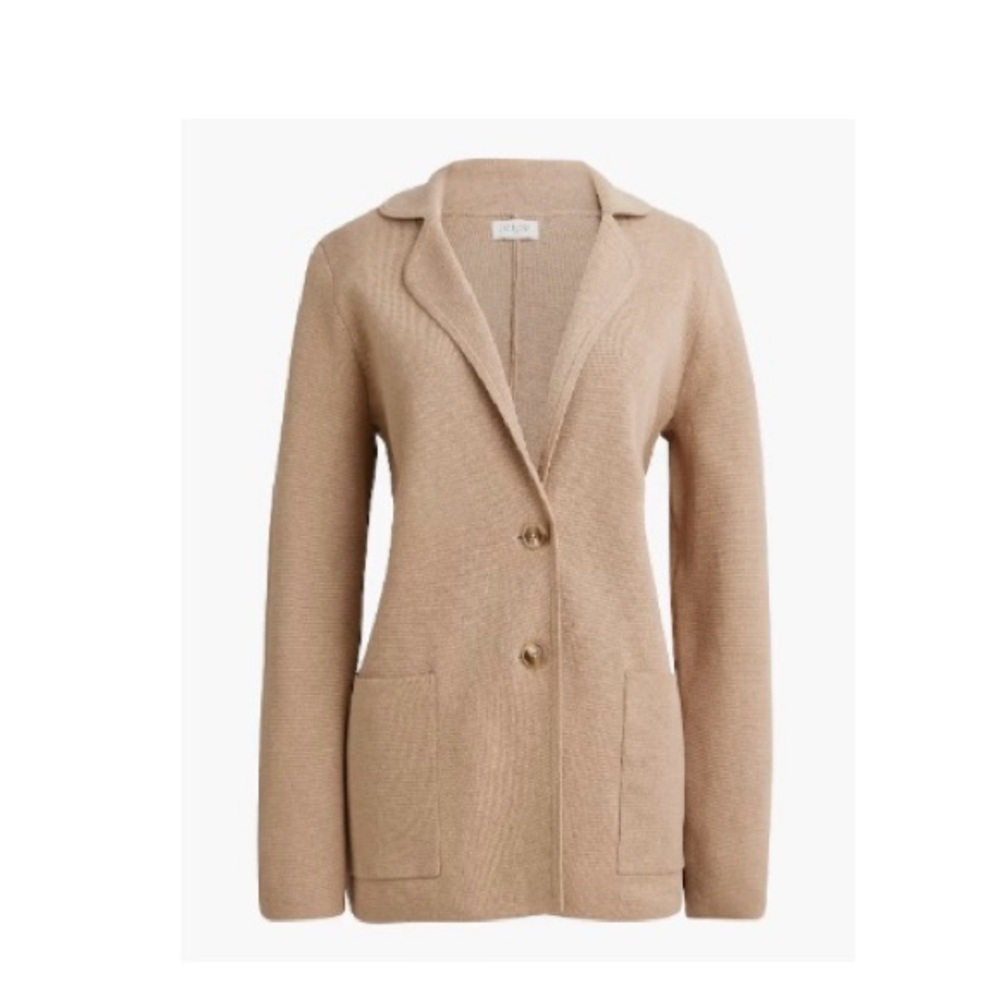 J. Crew Two button sweater blazer.